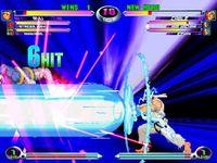 une photo d'Ã©cran de Marvel VS Capcom 2 sur Sega Dreamcast